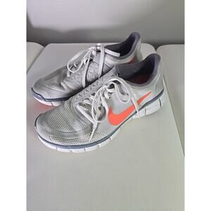 Nike Running Shoes Free 7.0 Womens Size 8 Athletic Sports Walking Gray and Neon